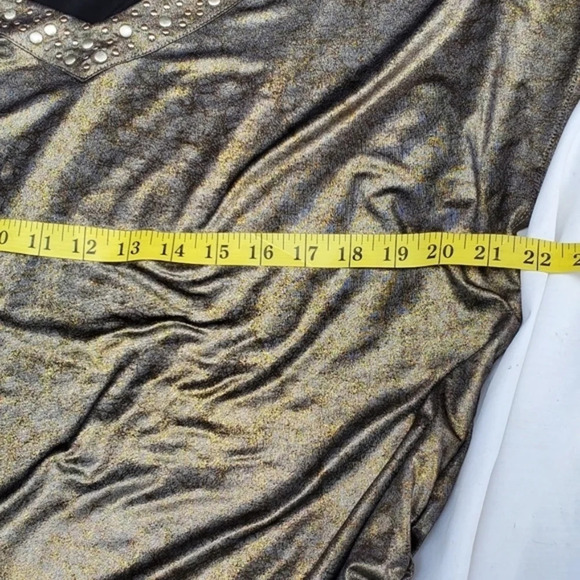 Rock & Republic bronze tone tee L‎ - Picture 6 of 8